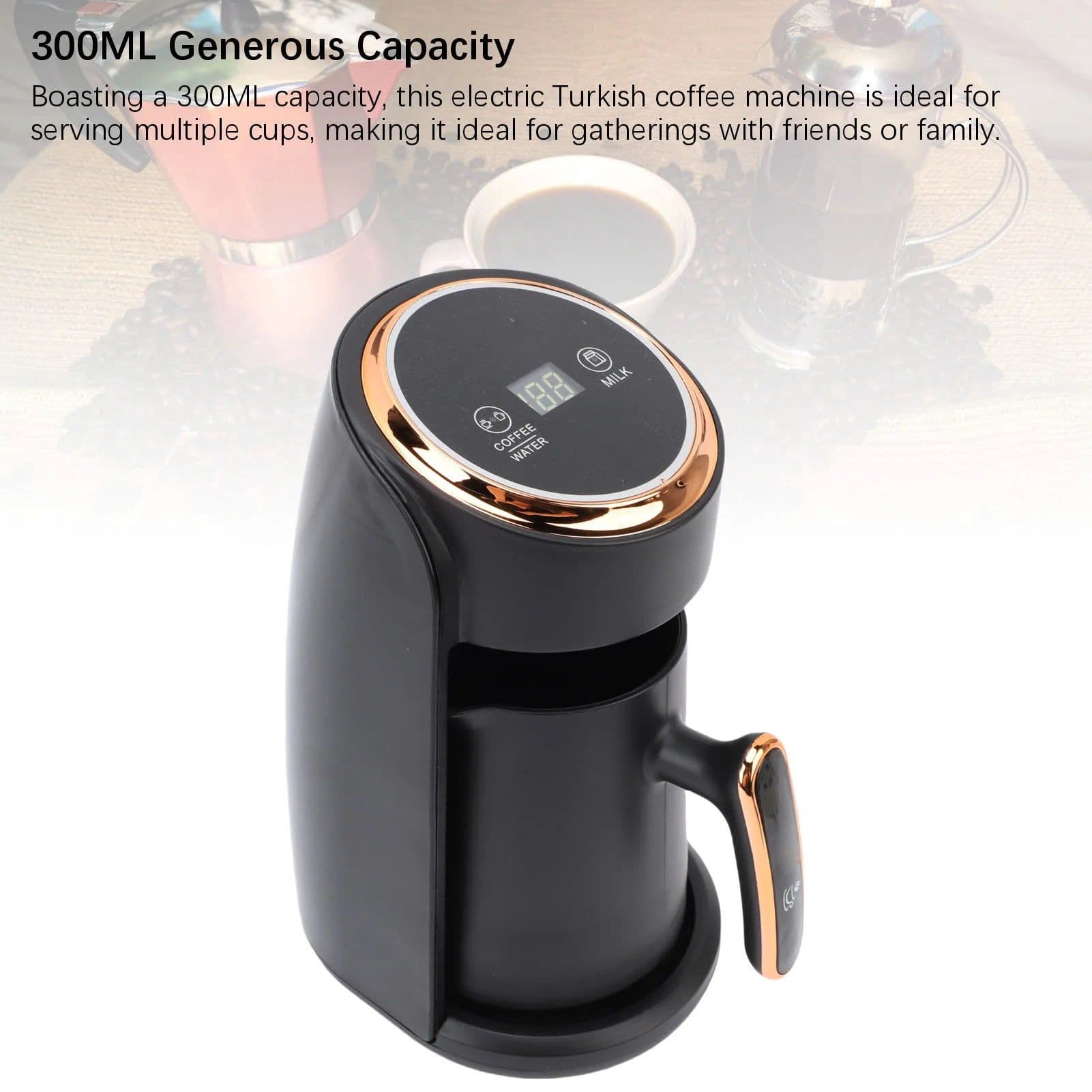 image-Homgeek Turkish Coffee Machine 600W 300ML