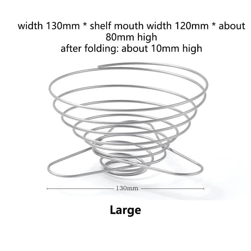 image-Spring Loaded Coffee Filter Holder, Stainless Steel