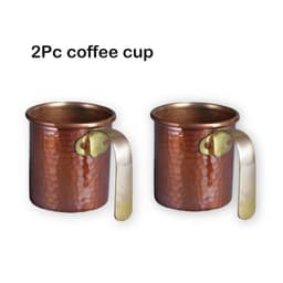 image-Pure Red Copper Turkish Coffee Maker Set with Gooseneck Kettle