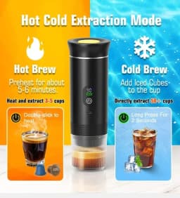 image-DENOKIN KF-JN-02pro2.0 Portable Espresso Machine 20 Bar