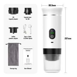 image-DENOKIN KF-JN-02pro2.0 Portable Espresso Machine 20 Bar