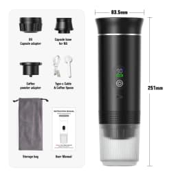 image-DENOKIN KF-JN-02pro2.0 Portable Espresso Machine 20 Bar