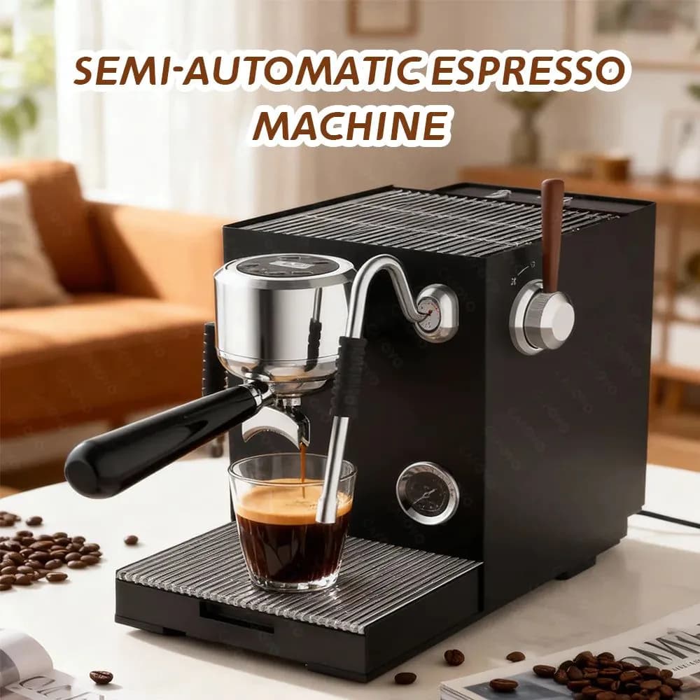 image-CAFOVO E120 Semi-Automatic Espresso Machine 9Bar