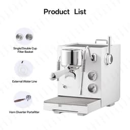 image-CAFOVO E120 Semi-Automatic Espresso Machine 9Bar