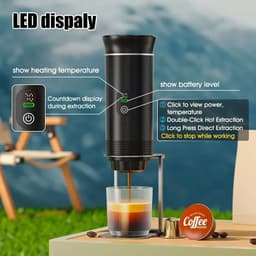 image-DENOKIN KF-JN-02pro2.0 Portable Espresso Machine 20 Bar