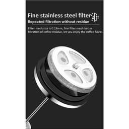 image-French Press Coffee Maker 350ML Glass Stainless Steel