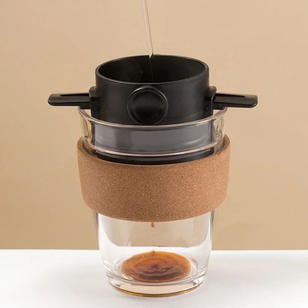 image-Foldable Reusable Stainless Steel Coffee Dripper