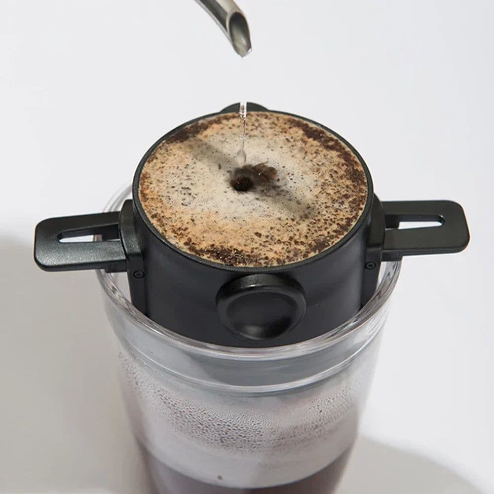 image-Foldable Reusable Stainless Steel Coffee Dripper