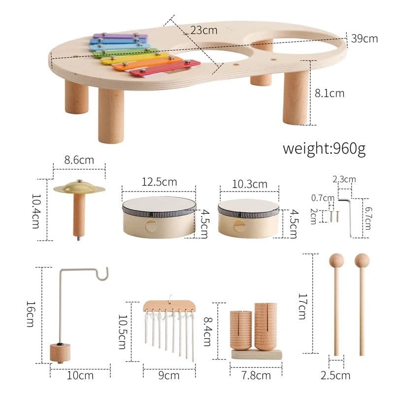 image-Wooden Train Set Toy for Kids