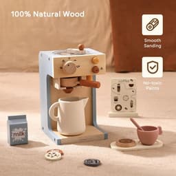 image-Wooden Train Set Toy for Kids