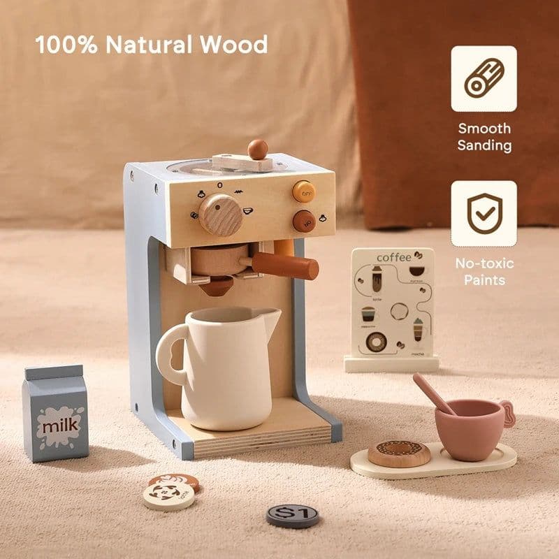 image-Wooden Train Set Toy for Kids