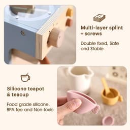 image-Wooden Train Set Toy for Kids