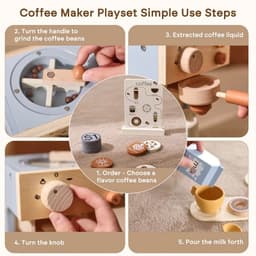 image-Wooden Train Set Toy for Kids