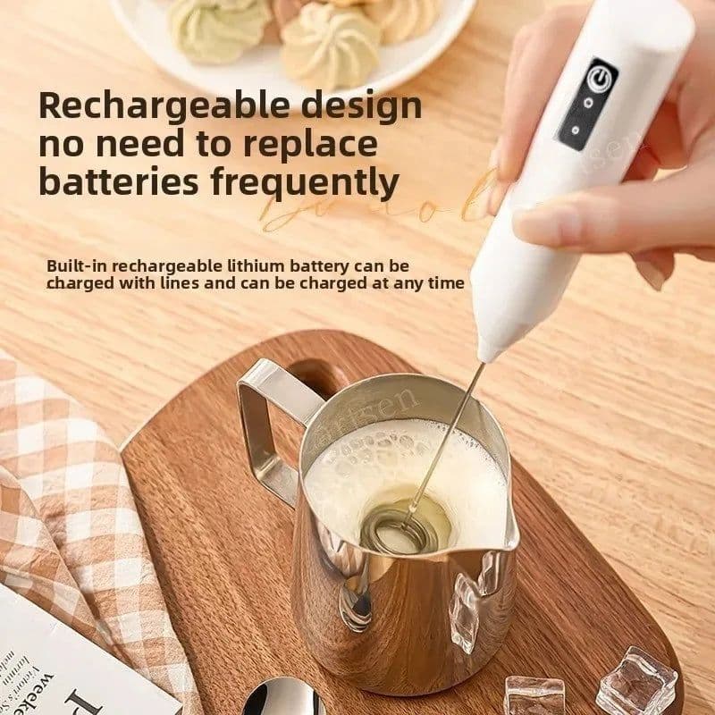 image-Zartsen Wireless Milk Frother Type-C Handheld