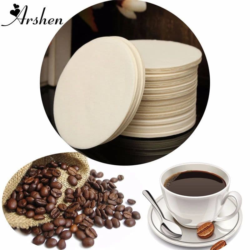 image-Arshen 350Pcs Aeropress Coffee Filters Paper Cone 64mm