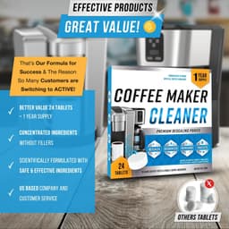 image-Coffee Machine Descaler Tablets, 24 Count