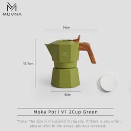image-MUVNA Espresso Moka Pot 2/4 Cup Stovetop Coffee Maker