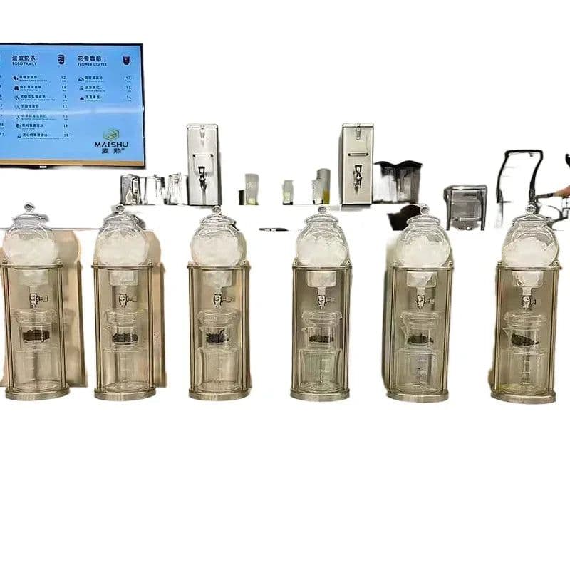 image-600ml Cold Brew Coffee Pot Set Borosilicate Glass