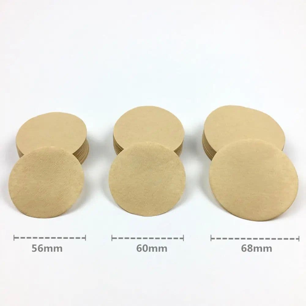 image-Round Coffee Filter Paper 56/60/68mm 100Pcs