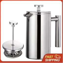 image-Stainless Steel French Press Coffee Maker 1L