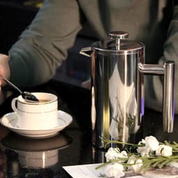 image-Stainless Steel French Press Coffee Maker 1L