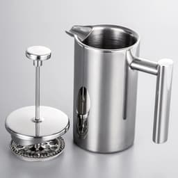 image-Stainless Steel French Press Coffee Maker 1L