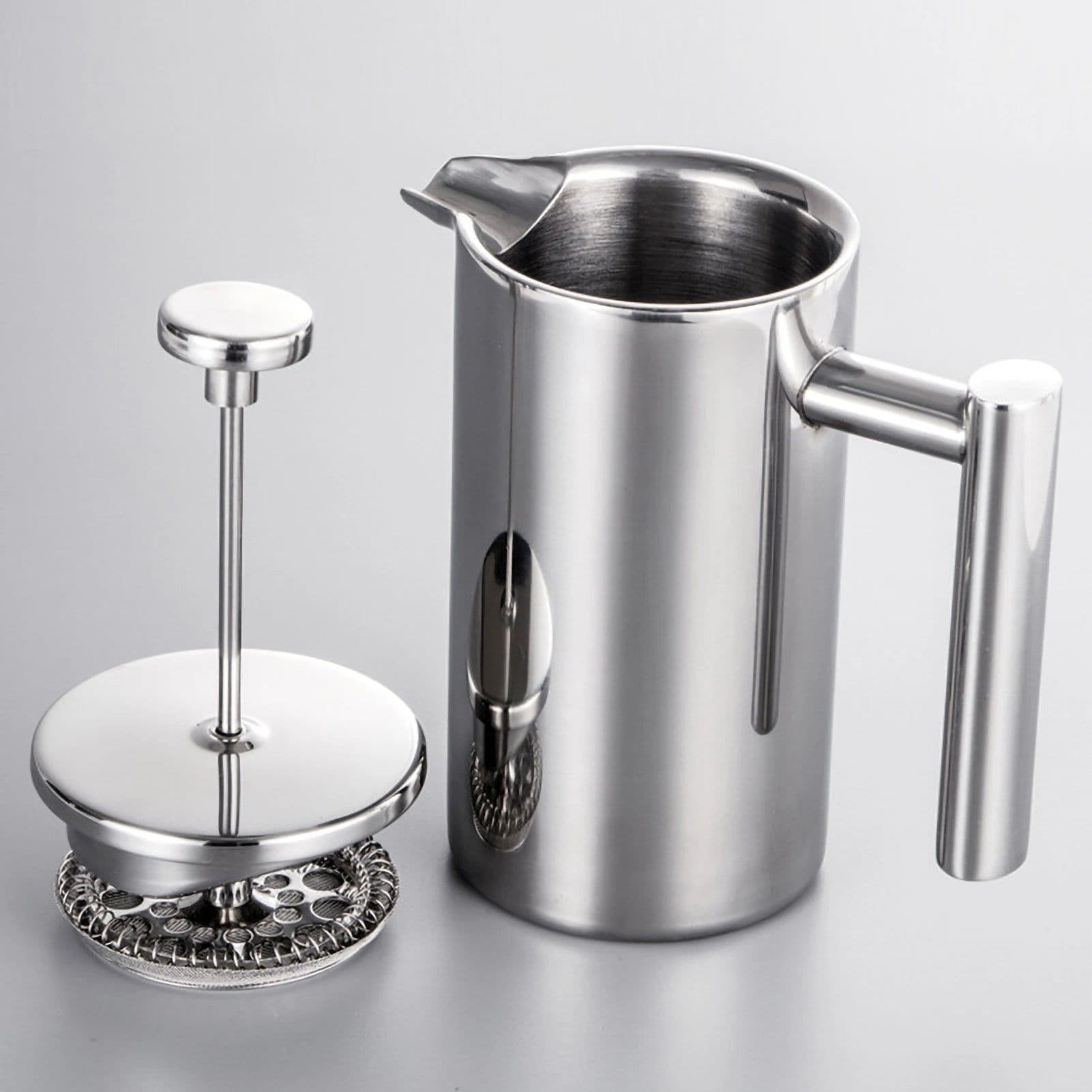image-Stainless Steel French Press Coffee Maker 1L