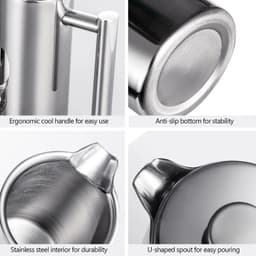 image-Stainless Steel French Press Coffee Maker 1L