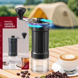 image-Manual Coffee Grinder, 40 Settings, 30g Capacity, Ceramic Burr