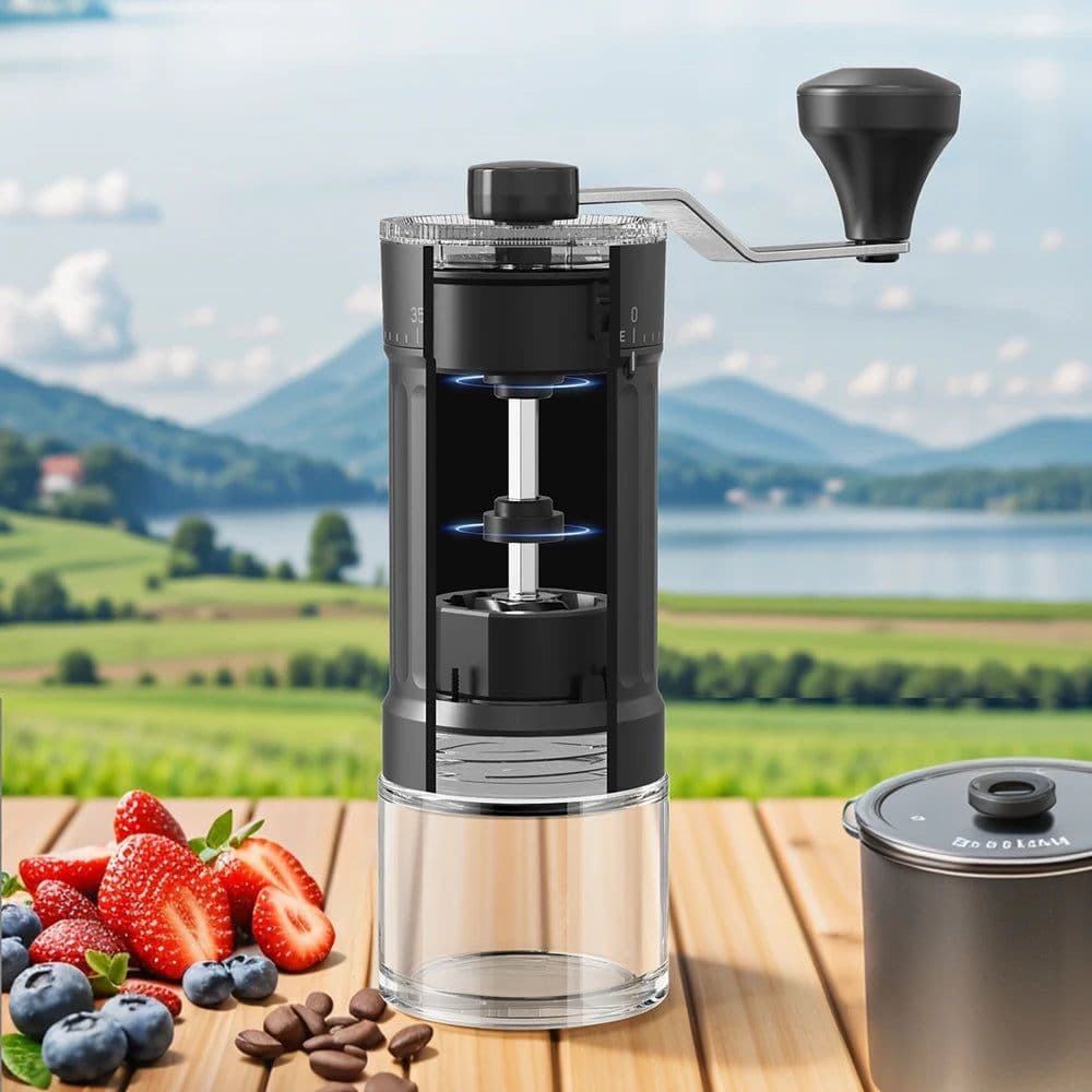 image-Manual Coffee Grinder, 40 Settings, 30g Capacity, Ceramic Burr