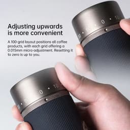 image-Kingrinder K7 Manual Coffee Grinder 35g Titanium Burr