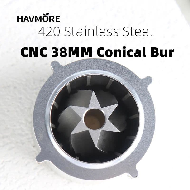 image-HAVMORE EMG05 Mini Burr Coffee Grinder