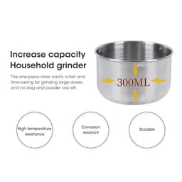 image-Donirt Electric Coffee Grinder 300ml 150W