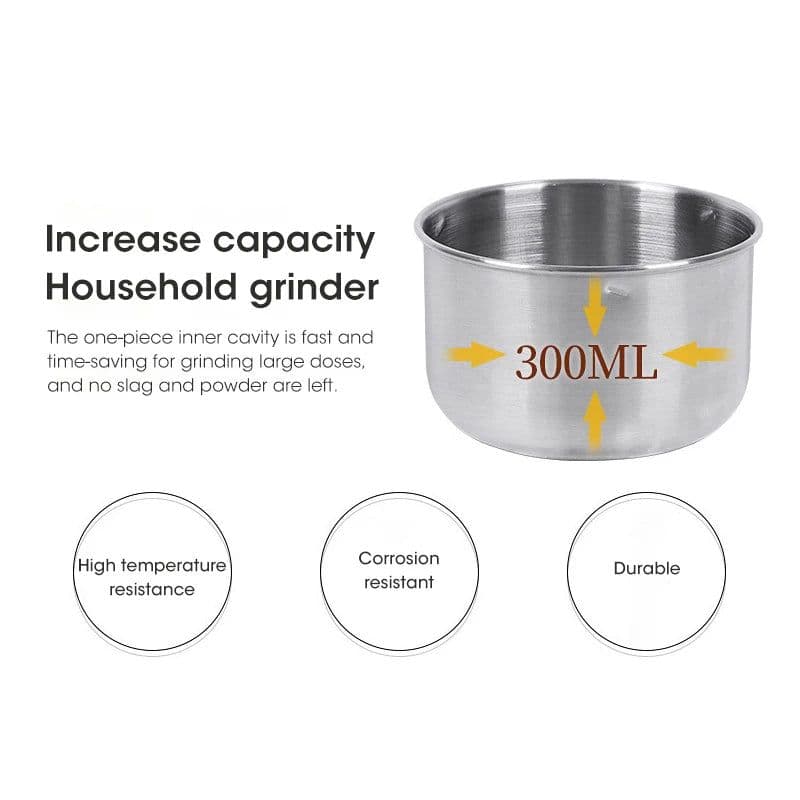 image-Donirt Electric Coffee Grinder 300ml 150W