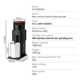 image-CF Wisdom Portable Electric Coffee Grinder