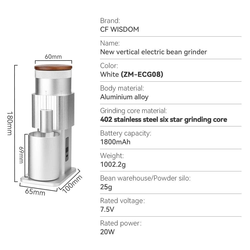 image-CF Wisdom Portable Electric Coffee Grinder