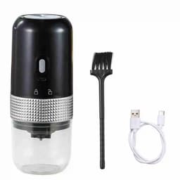 image-Homgeek Portable Electric Burr Coffee Grinder 200ml USB