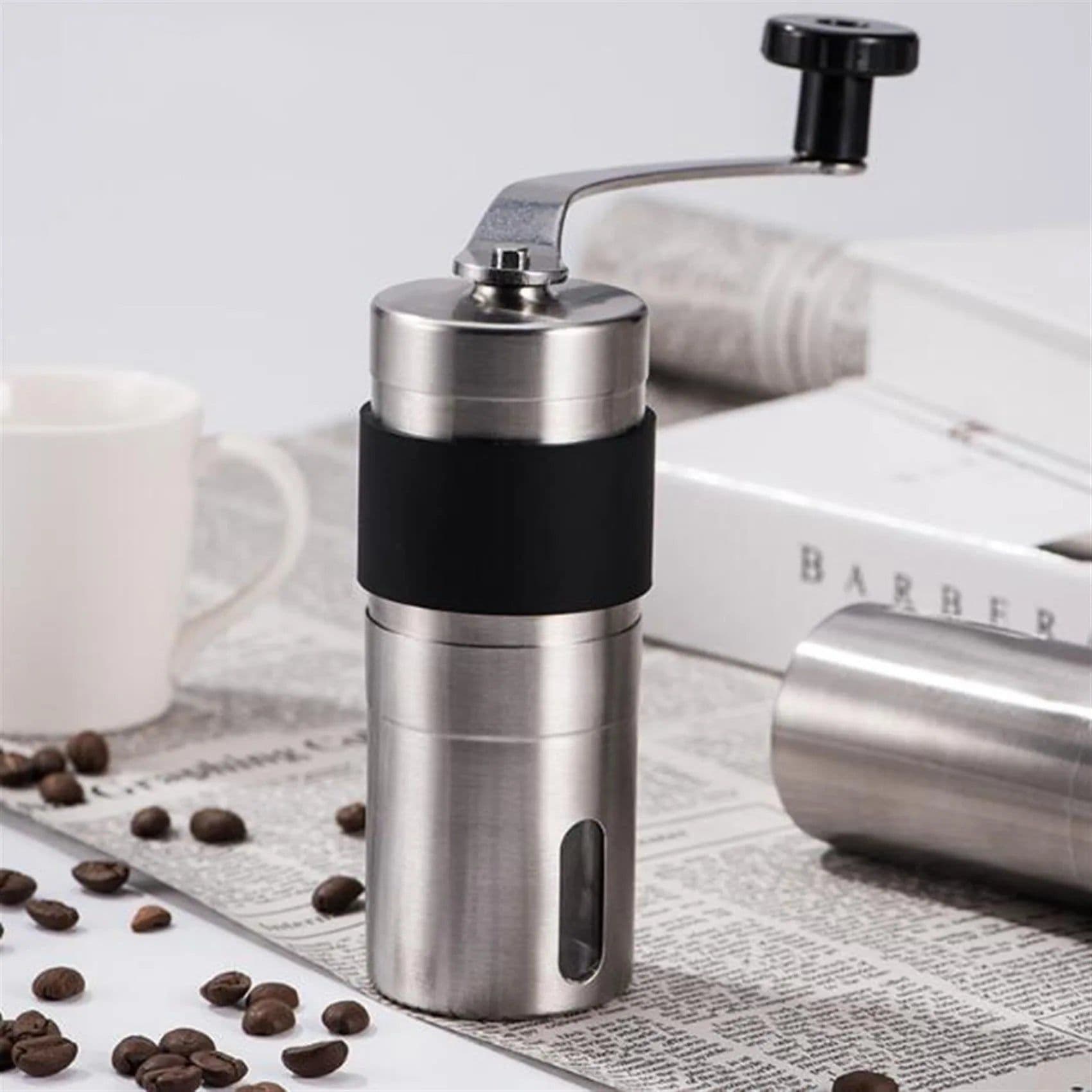 image-Steel Manual Coffee Grinder Portable 13/18cm