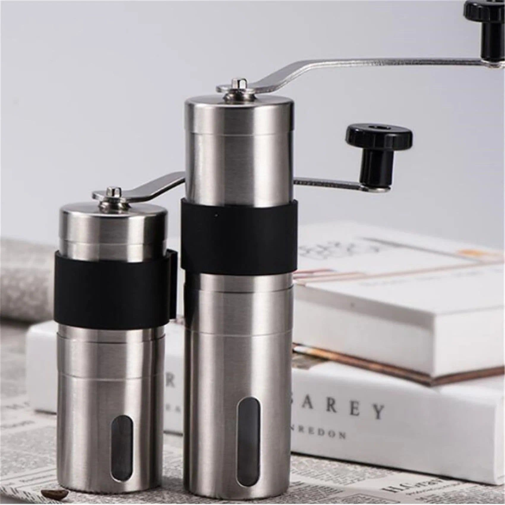 image-Steel Manual Coffee Grinder Portable 13/18cm