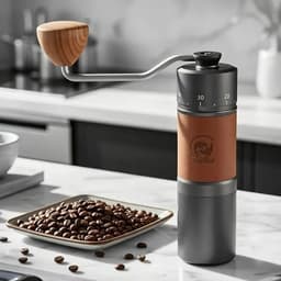 image-RECAFIMIL Manual Coffee Grinder, Adjustable Burr, 30g