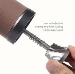 image-RECAFIMIL Manual Coffee Grinder, Adjustable Burr, 30g
