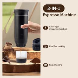 image-3-in-1 Portable Capsule Espresso Coffee Maker Wireless