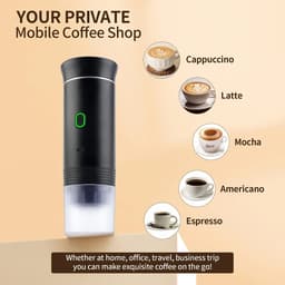 image-3-in-1 Portable Capsule Espresso Coffee Maker Wireless