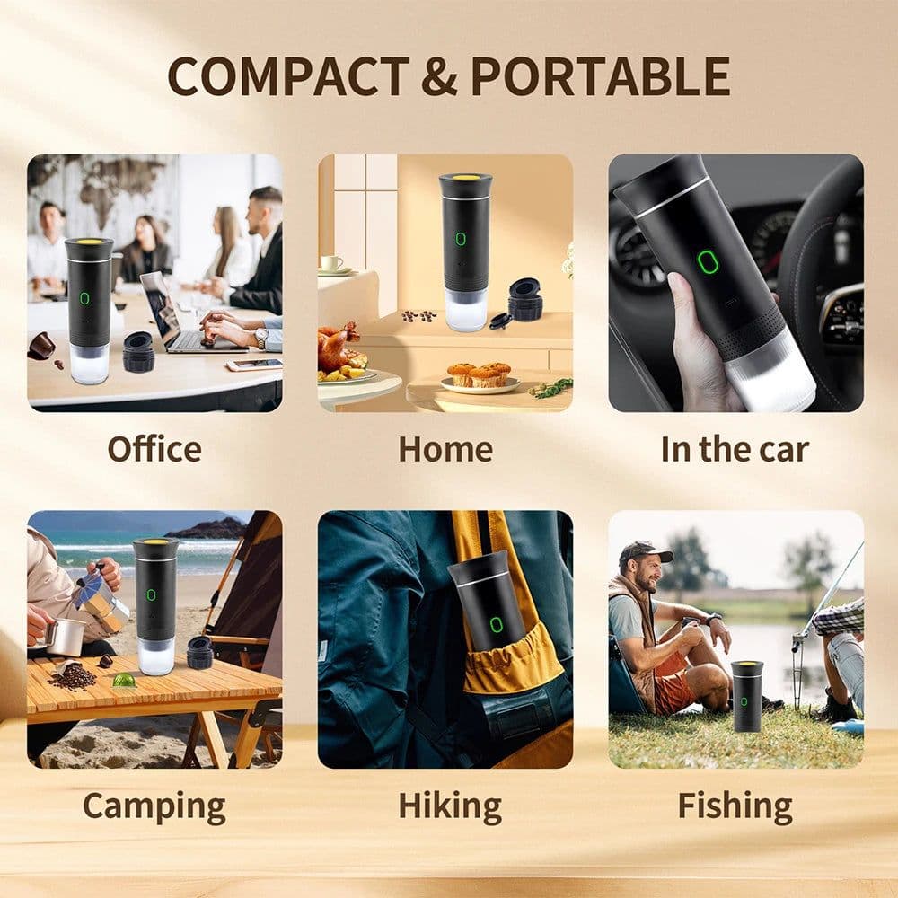 image-3-in-1 Portable Capsule Espresso Coffee Maker Wireless