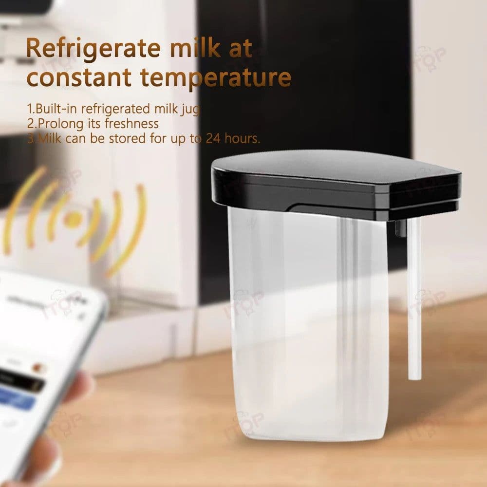 image-ITOP AC-T6 Fully Automatic Coffee Maker with Milk Frother