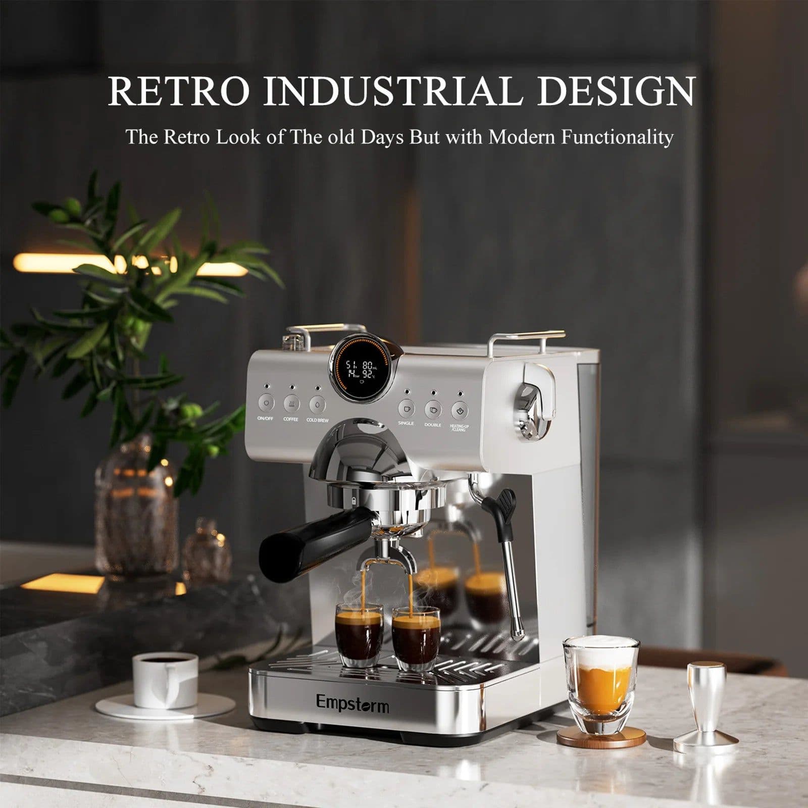 image-Empstorm EM-CB1 Semi-Automatic Espresso Machine