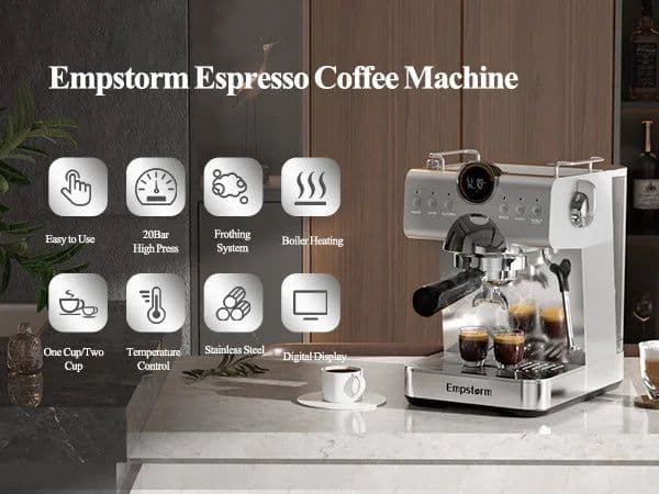 image-Empstorm EM-CB1 Semi-Automatic Espresso Machine
