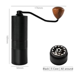 image-Manual Coffee Grinder KJ-SY12 Stainless Steel Burr