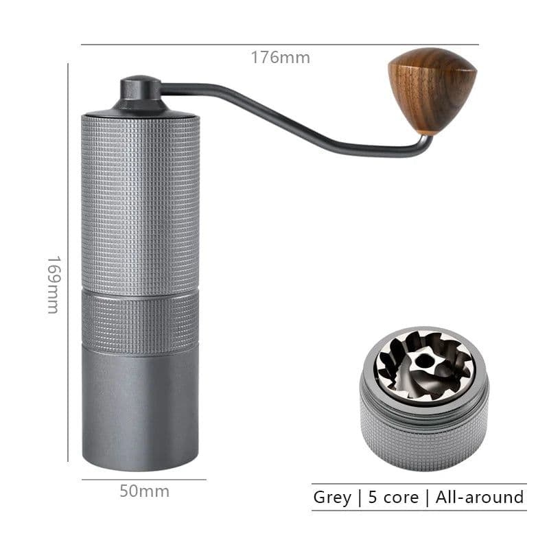 image-Manual Coffee Grinder KJ-SY12 Stainless Steel Burr