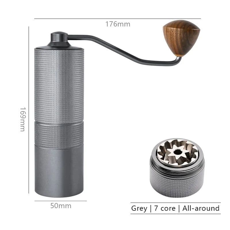 image-Manual Coffee Grinder KJ-SY12 Stainless Steel Burr